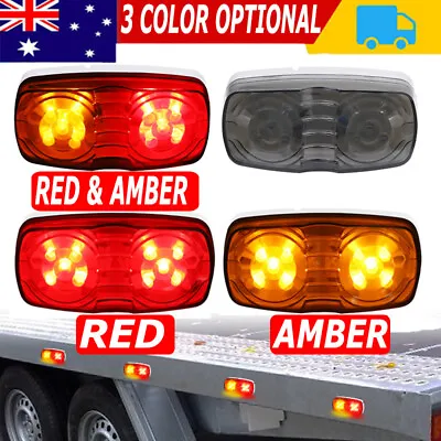10 LED Clearance Lights Side Marker Lamps Truck Trailer Caravan Van RV Red Amber • $17.88