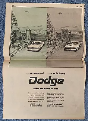 Unusual 1965 Dodge CORONET Super Stock 426 Race Hemi AD 17X11 65 A990 • $19.99