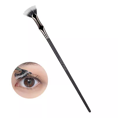 Angled Fan-shaped Eyelash Brush Mascara Wands Applicator Eyeliner Makeup Brush • $7.45