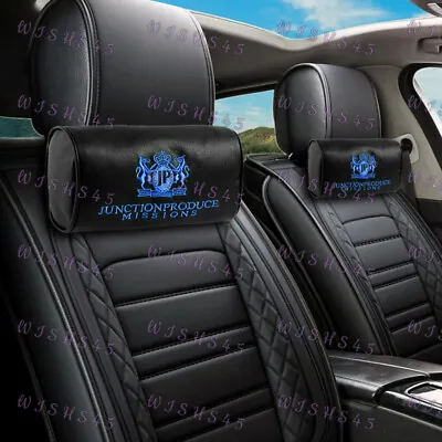 Blue Embroidery Car Neck Rest Pillow Headrest Cushion JP JUNCTION PRODUCE VIP X2 • $26.34