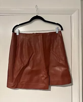 New Look Tan Faux Leather Skirt  • £0.99