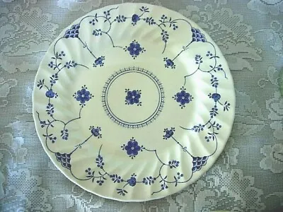 Vintage MYOTT Finlandia Cobalt Blue Daisies Dinner Plate - Made In England • $24.99