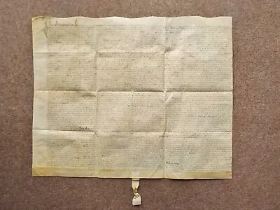 1602 Matching Brent Hall Essex Elizabethan Vellum Deed Document Indenture • $167.85