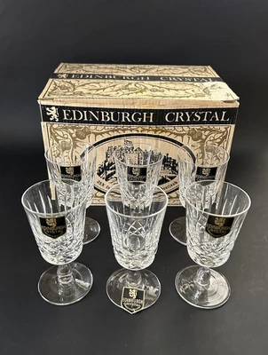£20 • Buy Edinburgh Crystal Appin Six Sherry Glasses With Original Box 