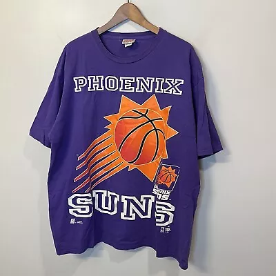 Vtg 90s Phoenix Suns T-Shirt Men’s Single Stitch Size XL NBA Big Graphic • $44.95