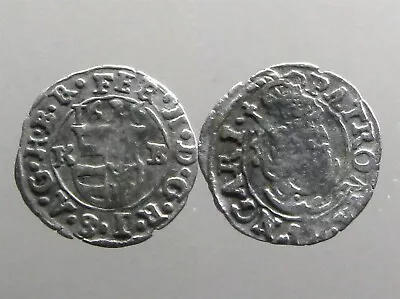 FERDINAND II HUNGARY AR DENAR__Dated 1626 AD___Madonna/Child____1ST DATED COINS • $6.50