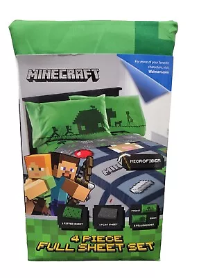 Minecraft 4 Piece Full Sheet Set Brand NEW • $27.99