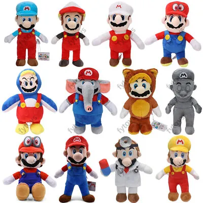 Super Mario Bros Plush Toy Mario Soft Stuffed Doll Collection Plushies Xmas Gift • $9.25