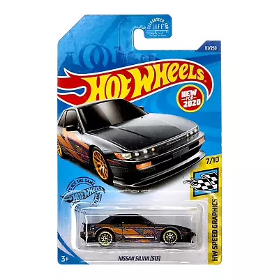 HOT WHEELS Nissan Silvia (S13) Grey Car HW Speed Graphics GHB40 2020 • $2.99