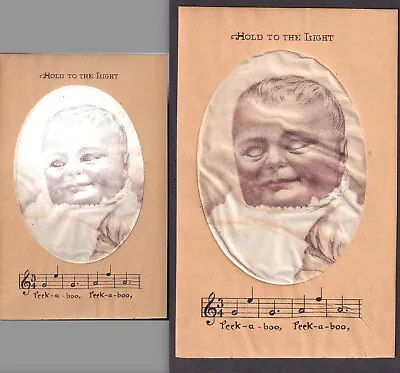 HTL Infant Mellins Food Invalid NOVELTY Hold-To-Light Music Victorian Trade Card • $23