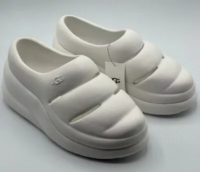 UGG Women's White Sport Yeah Clog Slip On Shoes 1132890 Women Size 7 • $39.99