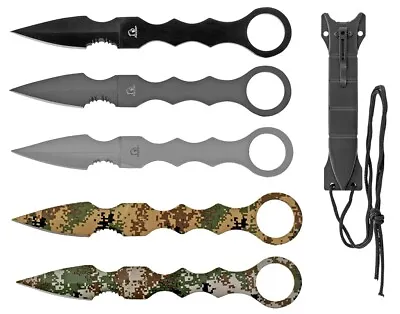 $14.95 • Buy FALCON Fixed Blade SKELETON Tactical Dagger Combat Boot Neck Knife & ABS Sheath