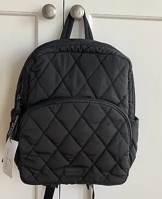Vera Bradley Ultralight Compact Backpack Ultralight Black Quilted New With Tags • $55