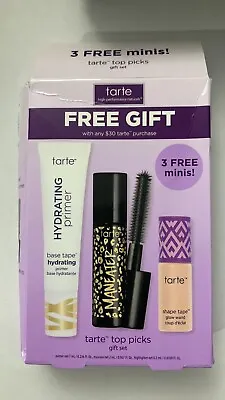 Primer + Maneater Mascara + Glow Wand TARTE TOP Picks Gift Set HYDRATING Q113 • $30.56