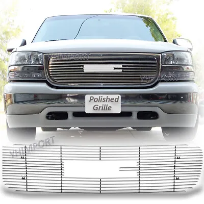 Polished Grille Fits 99-02 GMC Sierra 1500/2500 2001-06 Yukon Upper Billet Grill • $76.66