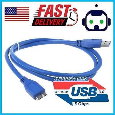 2 FT Micro USB 3.0 Flat Cable For WD My Passport & My Book External Hard Drive • $3.99