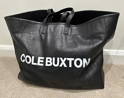 Cole Buxton Tote Bag Leather Black • £254.99