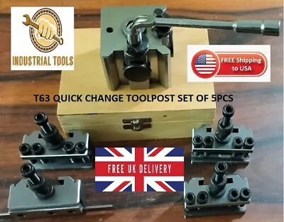 New Quick Change Tool Post T63 Set Colchester Bantam 25mm Capacity Premium • £142.67