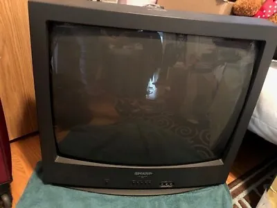 $5 • Buy Sharp 25R-s100 TV Used.  Gaming. Vintage 