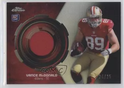 2013 Topps Chrome Relics Black Refractor /25 Vance McDonald #RR-VM Rookie RC • $2.27