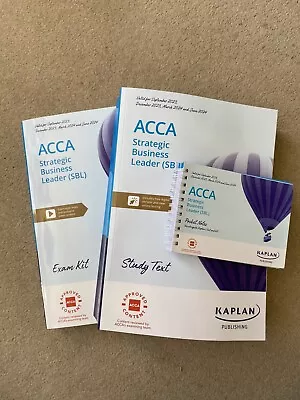 ACCA Strategic Business Leader (SBL) Kaplan Full Set Valid Until June 2024 • £45.99