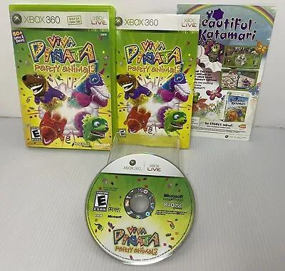 Viva Pinata: Party Animals (Microsoft Xbox 360 2007) COMPLETE CIB Video Game • $5.99