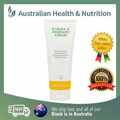 $29.95 • Buy Moogoo Eczema & Psoriasis Cream 200g + Free Same Day Shipping