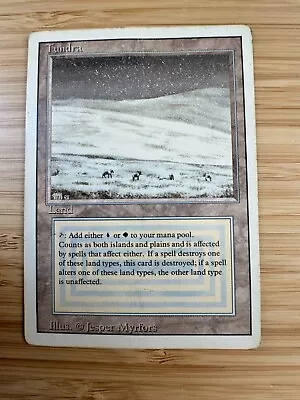 REVISED TUNDRA 3rd Edition MTG Magic The Gathering Dual Land Rare Reserved • $299.99