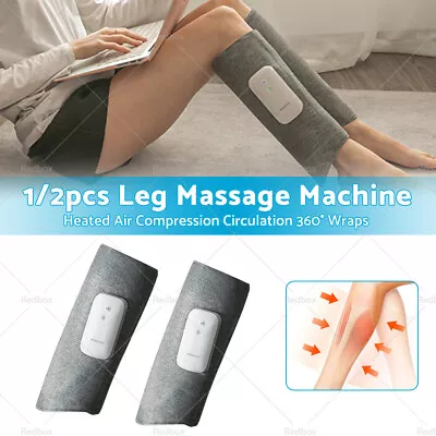 Rechargeable Calf Leg Electric Massager Heated Air Compression Circulation Wraps • $41