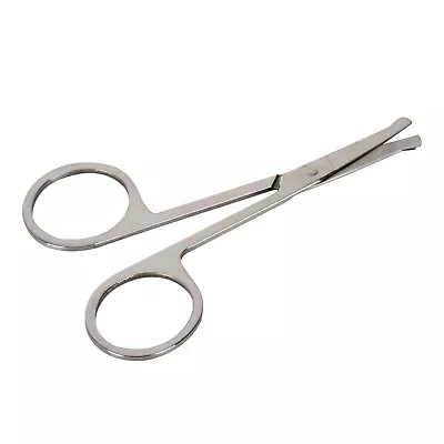 Facial Nose Hair Scissors Remover Stainless Steel Trimmer Thick Rounded Tip 1X • $5.70