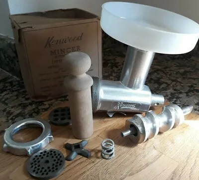 NEW 1960s KENWOOD CHEF A716 MINCER BEECH WOOD METAL ORIGINAL BOX VINTAGE UNUSED  • £85