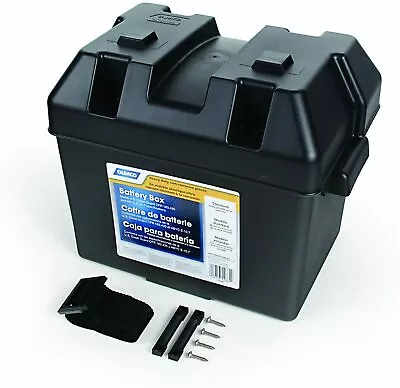 BATTERY BOX AUTOMOTIVE Marine RV Batteries Plastic Storage Group Lift-Off Lid • $28.28