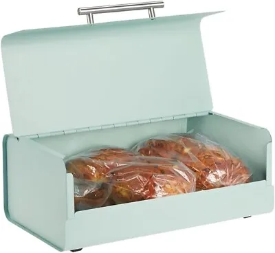 Metal Bread Bin Kitchen Food Loaf Biscuit Storage Tea Coffee Sugar Container • £22.01