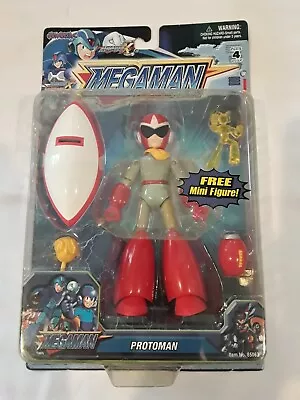 Mega Man Protoman Proto Man Figure 2004 Jazwares MEGAMAN Capcom RARE & HTF NIB • $75
