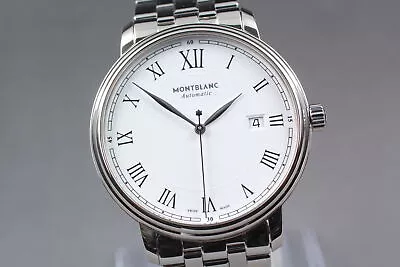 N MINT W/Box Montblanc Tradition 7334-OLCJ3MP17 Automatic White Watch From JAPAN • $799