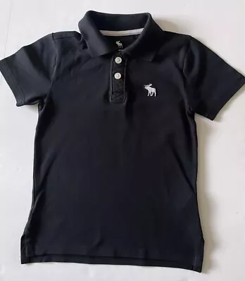 Abercrombie & Fitch Boys Black Polo Shirt - Aged 5-6 Years • £10