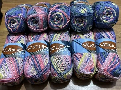 Vogue Variegated  Knitting Crochet Yarn Total Weight 1800g Total Weight • £2.20