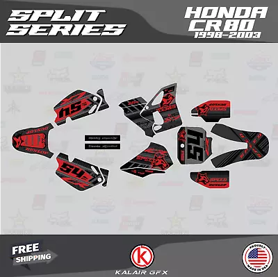 Graphics Kit For Honda CR80 (1998-2003) CR 80 SPLIT-red-shift • $65.99