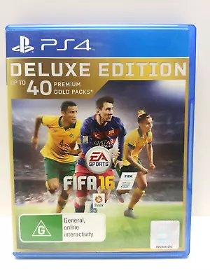 PS4 Sony Playstation - Fifa 16: Deluxe Edition  - Soccer Game - Free Postage • $18.45