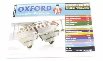 £1.30 • Buy Oxford Diecast Catalogue 2013 February 2013 - May 2013 DeHav