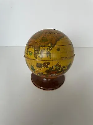 Vintage Ohio Art Globe Bank In Latin • $34.99