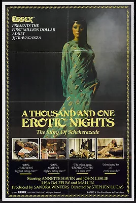 THOUSAND AND ONE EROTIC NIGHTS A Movie POSTER 27x40 Annette Haven John Leslie • $17.98