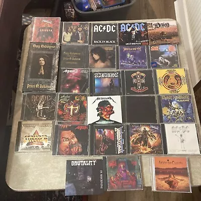 Heavy Metal Rock Cd Lot 26 CDs- Metallic AC/DC OZZY MEGADEATH PRIEST MAIDEN GUNS • $75