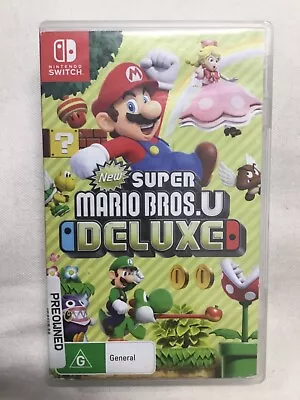 Nintendo Switch Game - New Super Mario Bros U Deluxe - Great Cond - FREE POST • $54.49