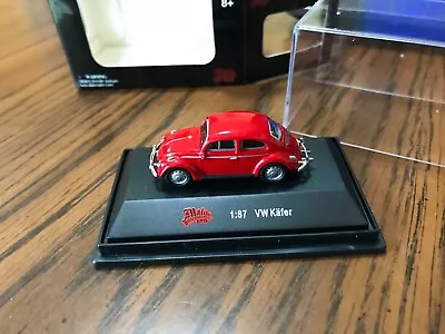 1/87 HO SCALE DIECAST 1960's RED VW BUG VOLKSWAGEN BEETLE • $8.75