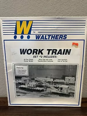 Walthers HO Scale Maintenance Of Way Work Train Set 2 - Unbuilt New In Box  • $75