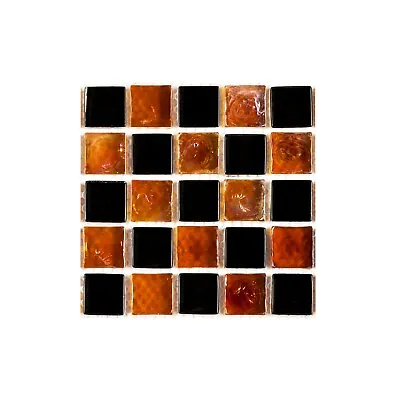 SMALL SAMPLE - Iridescent Glass Mosaic Tile For Kitchen & Bath - Color Varieties • $4.99