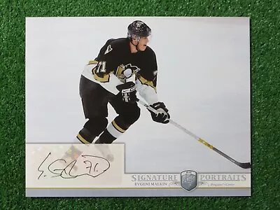 2006-07 EVGENI MALKIN Rookie Card BE A PLAYER PORTRAITS Autographed Oversized RC • $124.99