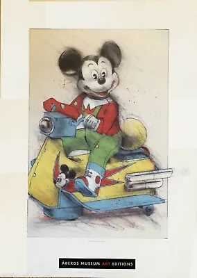 MICKEY SCOOTER Poster • Lasse Aberg • NEW • £17.47