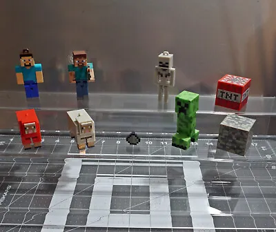 Minecraft Mixed Toy LOT Action Figures Accessories Blocks • $20